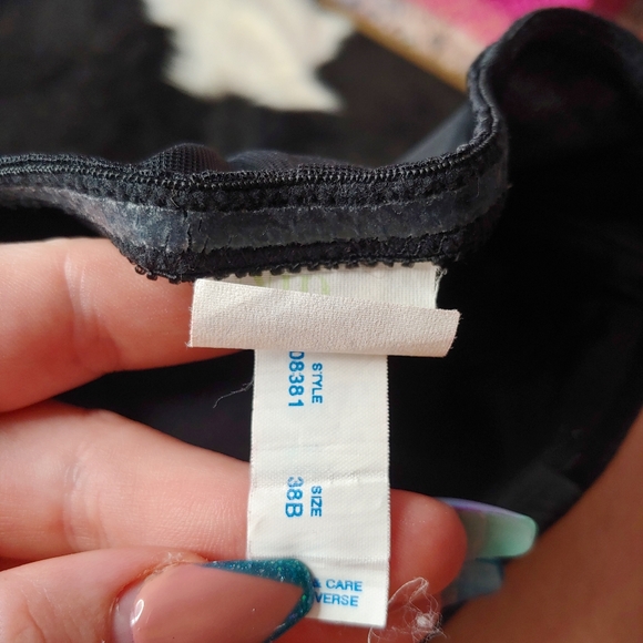 Vintage • Nip Tuck Boost •Black Strapless Nylon Sexy Slip Lingerie Bodycon [38B] - Picture 4 of 8